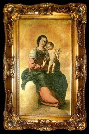framed  Francisco de Zurbaran virgin of the rosary, ta009-2